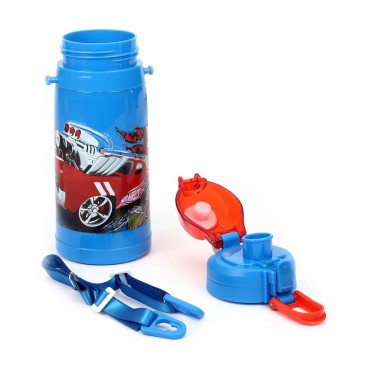 Hot Wheels 320ml Double Walled Sipper Bottle, Multi Color